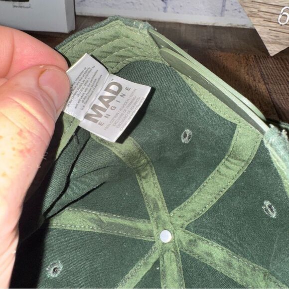 Smokey The Bear Hat Adult Snapback Green Baseball Cap Rope Patch 5 Panel - Picture 9 of 9